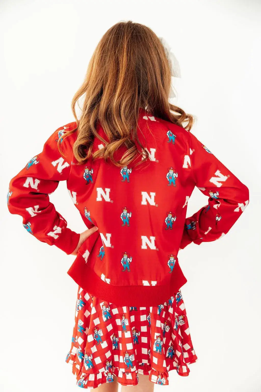 Nebraska Red Herbie Husker Satin Jacket - Mila & Rose ® - Flyclothing LLC