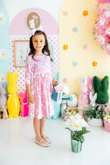 Bunny Love 3/4 Sleeve Pocket Twirl Dress - Mila & Rose ® - Flyclothing LLC