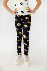 Iowa Black Tigerhawk Leggings - Mila & Rose ® - Flyclothing LLC