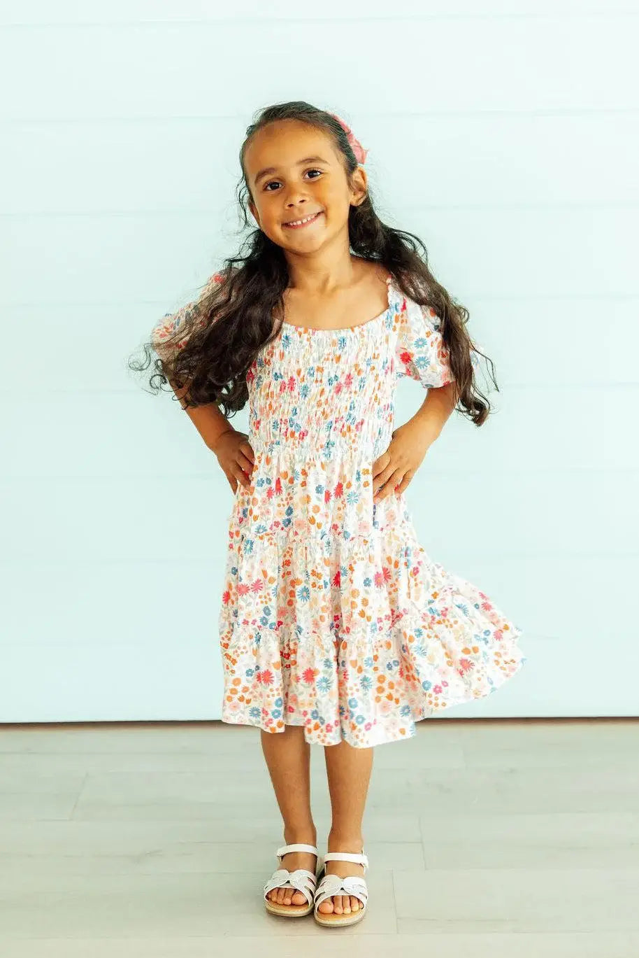 Meadow Magic Smocked Ruffle Dress - Mila & Rose ® - Flyclothing LLC