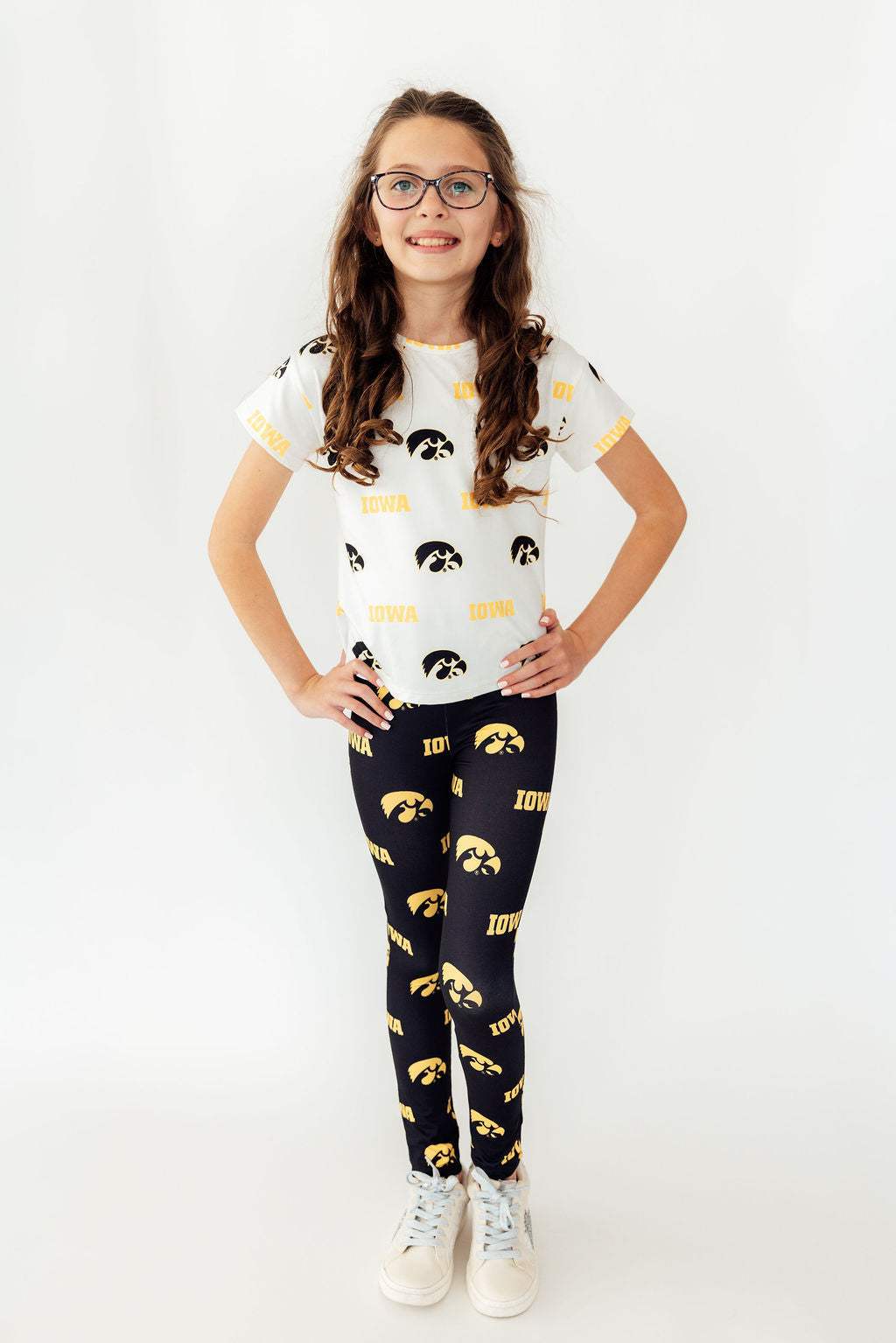 Iowa Black Tigerhawk Leggings - Mila & Rose ® - Flyclothing LLC