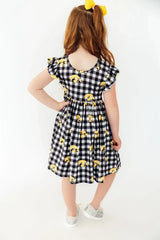 Iowa Plaid Tigerhawk Flutter Twirl Dress - Mila & Rose ® - Flyclothing LLC