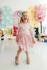 Preppy Peeps 3/4 Sleeve Pocket Twirl Dress - Mila & Rose ® - Flyclothing LLC