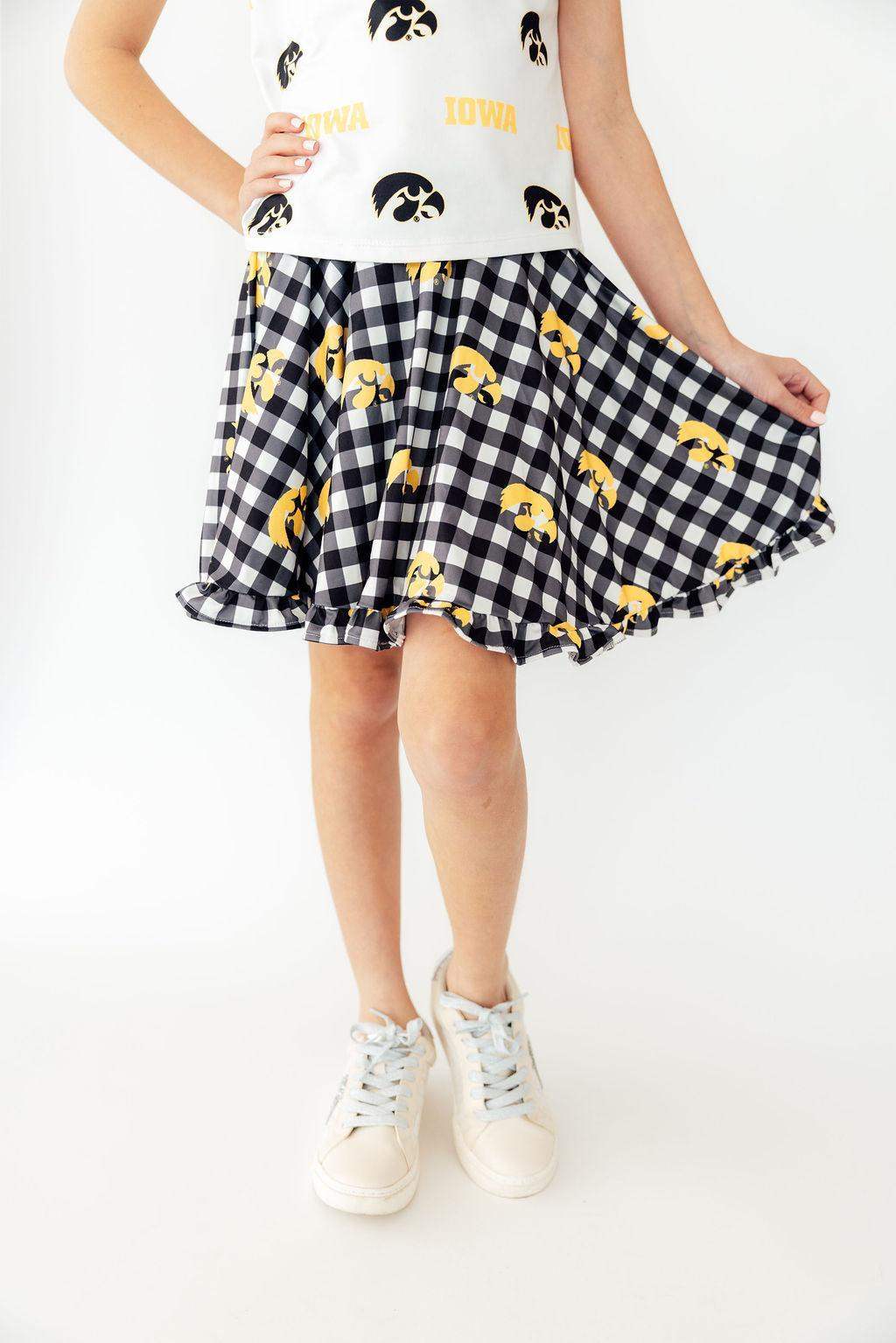 Iowa Plaid Tigerhawk Twirl Skort - Mila & Rose ® - Flyclothing LLC
