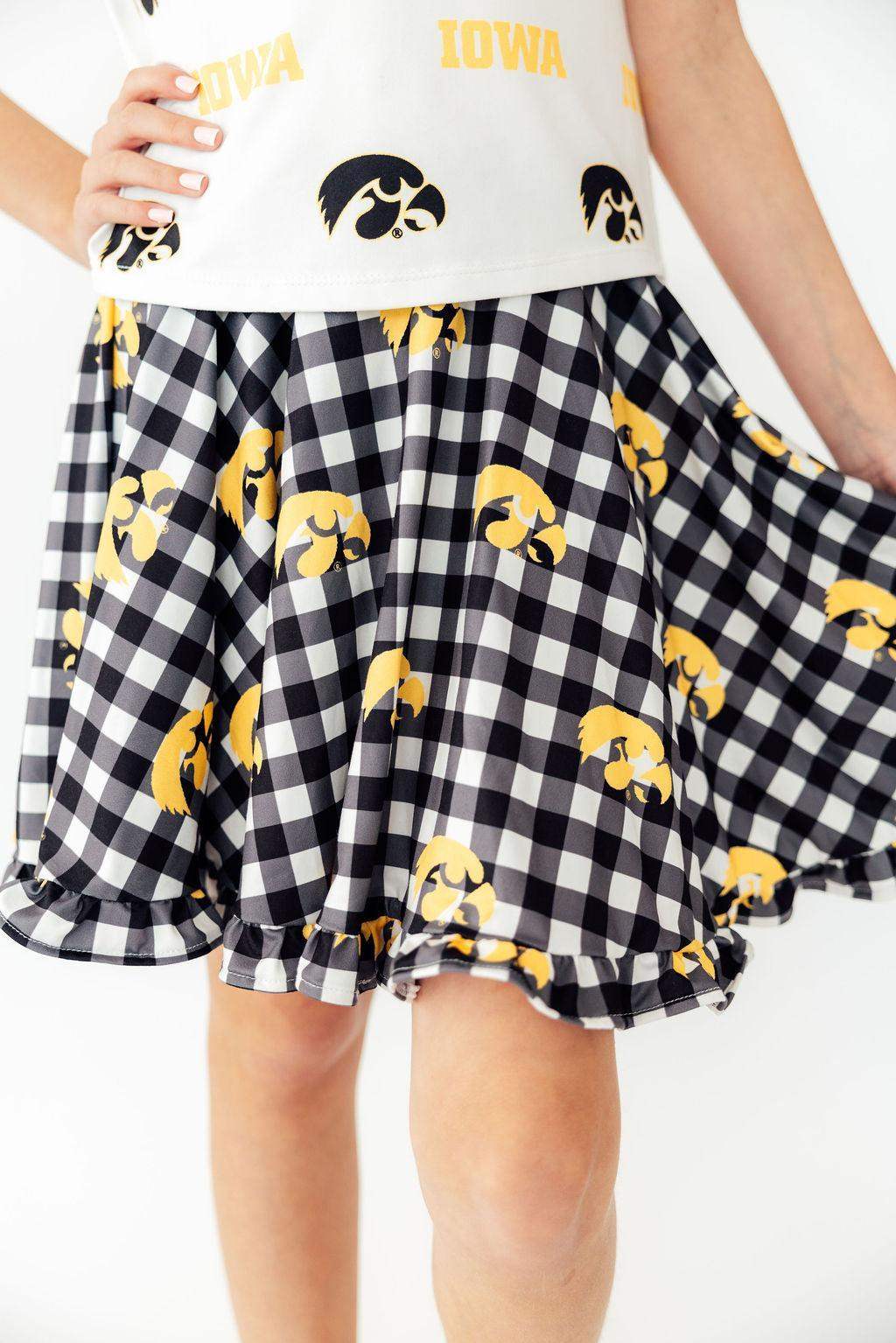 Iowa Plaid Tigerhawk Twirl Skort - Mila & Rose ® - Flyclothing LLC