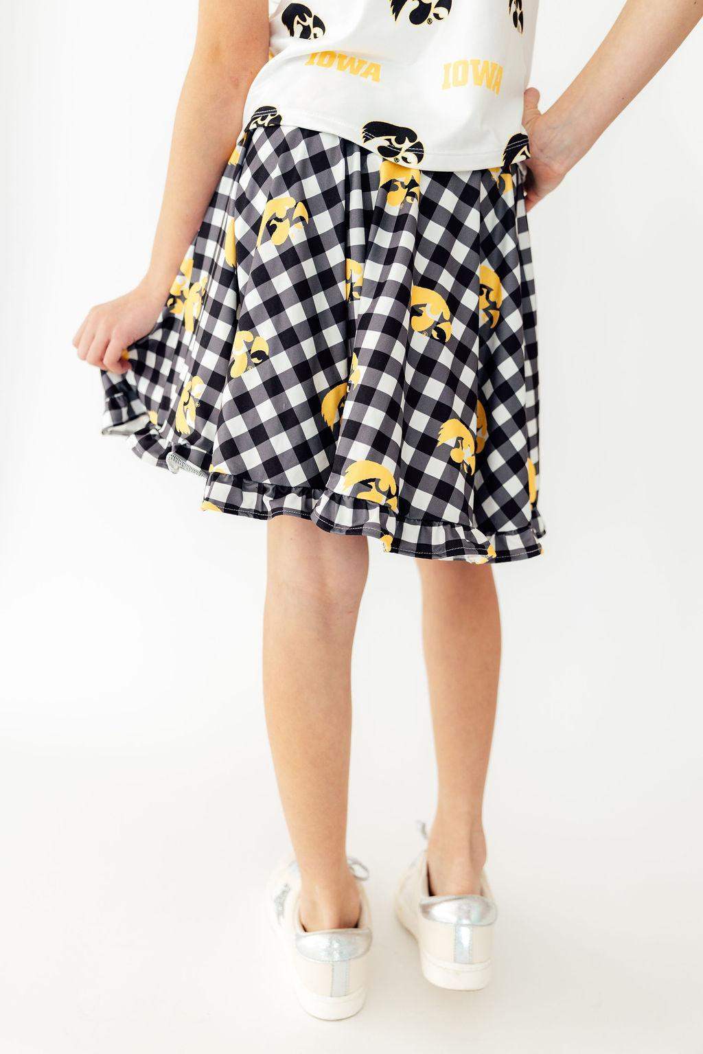 Iowa Plaid Tigerhawk Twirl Skort - Mila & Rose ® - Flyclothing LLC
