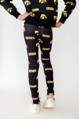 Iowa Black Tigerhawk Leggings - Mila & Rose ® - Flyclothing LLC