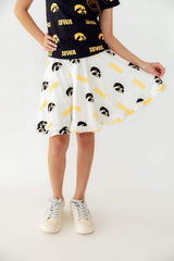 Iowa White Tigerhawk Twirl Skort - Mila & Rose ® - Flyclothing LLC