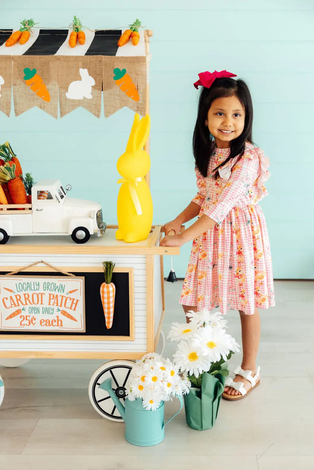 Daisy Ducklings 3/4 Sleeve Ruffle Twirl Dress - Mila & Rose ® - Flyclothing LLC
