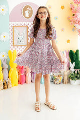 Lovely Lavender Smocked Ruffle Dress - Mila & Rose ® - Flyclothing LLC