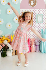 Easter Egg Hunt Flutter Sleeve Twirl Dress - Mila & Rose ® - Flyclothing LLC