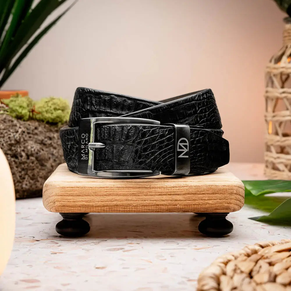 Riccardo Belt Black - Marco Di Milano - Flyclothing LLC