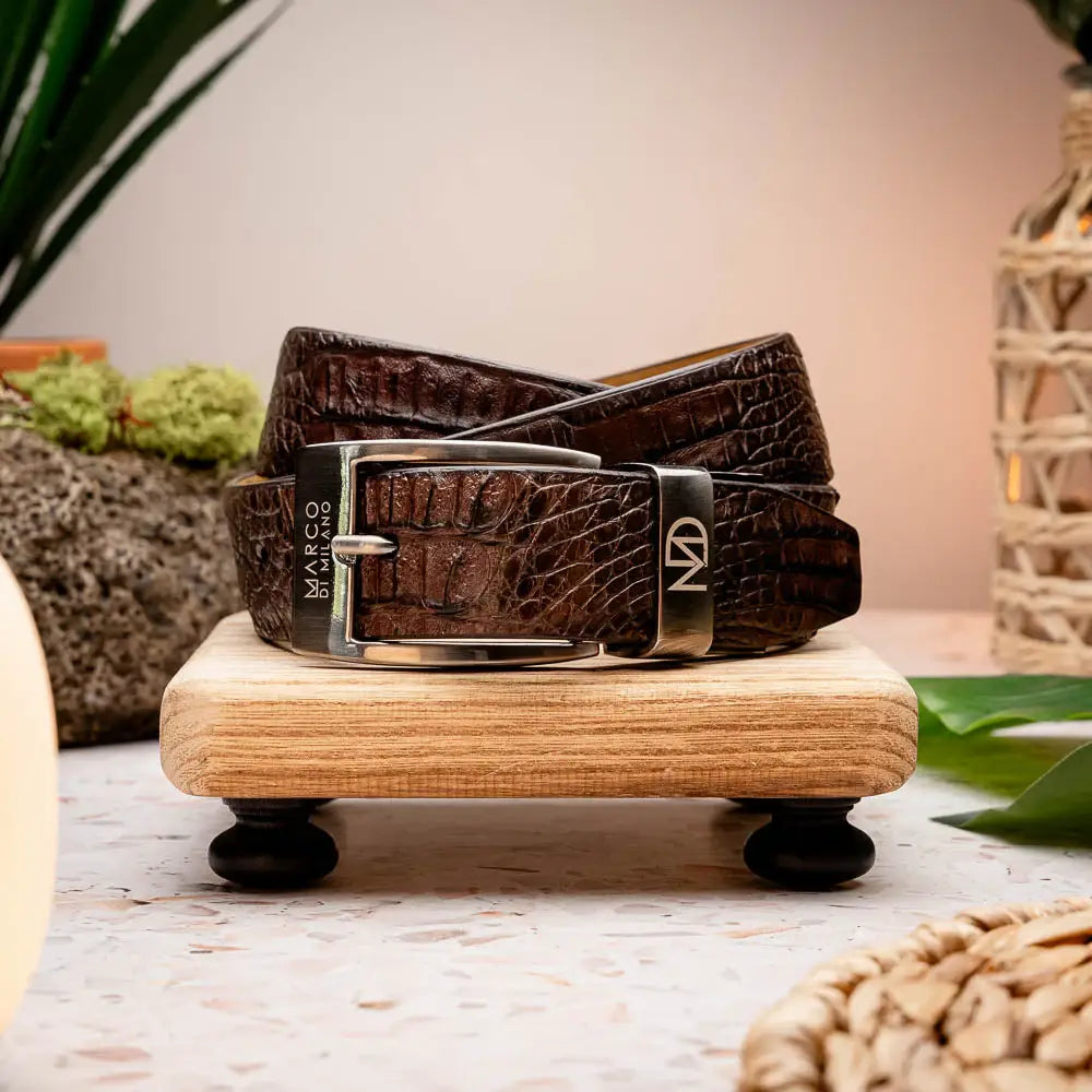Riccardo Belt Brown - Marco Di Milano - Flyclothing LLC