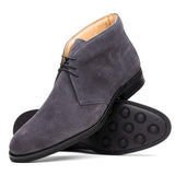 46-592-GRY MARCO Suede Calfskin Chukka Boot Grey - Zelli Italia - Flyclothing LLC