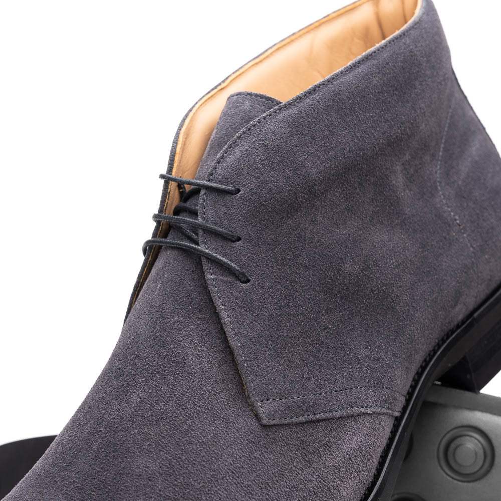 46-592-GRY MARCO Suede Calfskin Chukka Boot Grey - Zelli Italia - Flyclothing LLC