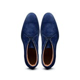46-592-NVY MARCO Suede Calfskin Chukka Boot, Navy - Zelli Italia - Flyclothing LLC