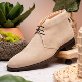 46-592-SND MARCO Suede Calfskin Chukka Boot Sand - Zelli Italia - Flyclothing LLC