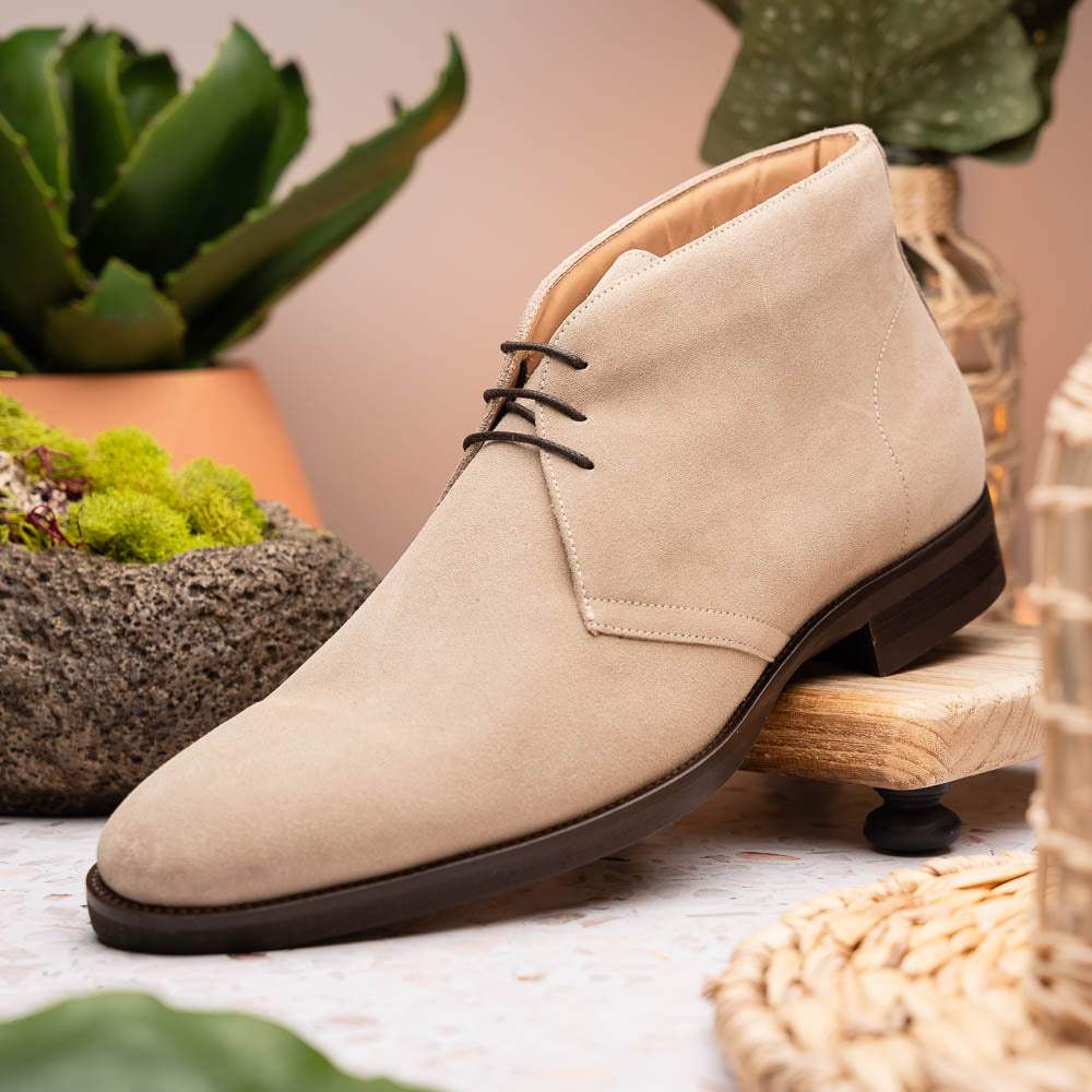 46-592-SND MARCO Suede Calfskin Chukka Boot Sand - Zelli Italia - Flyclothing LLC
