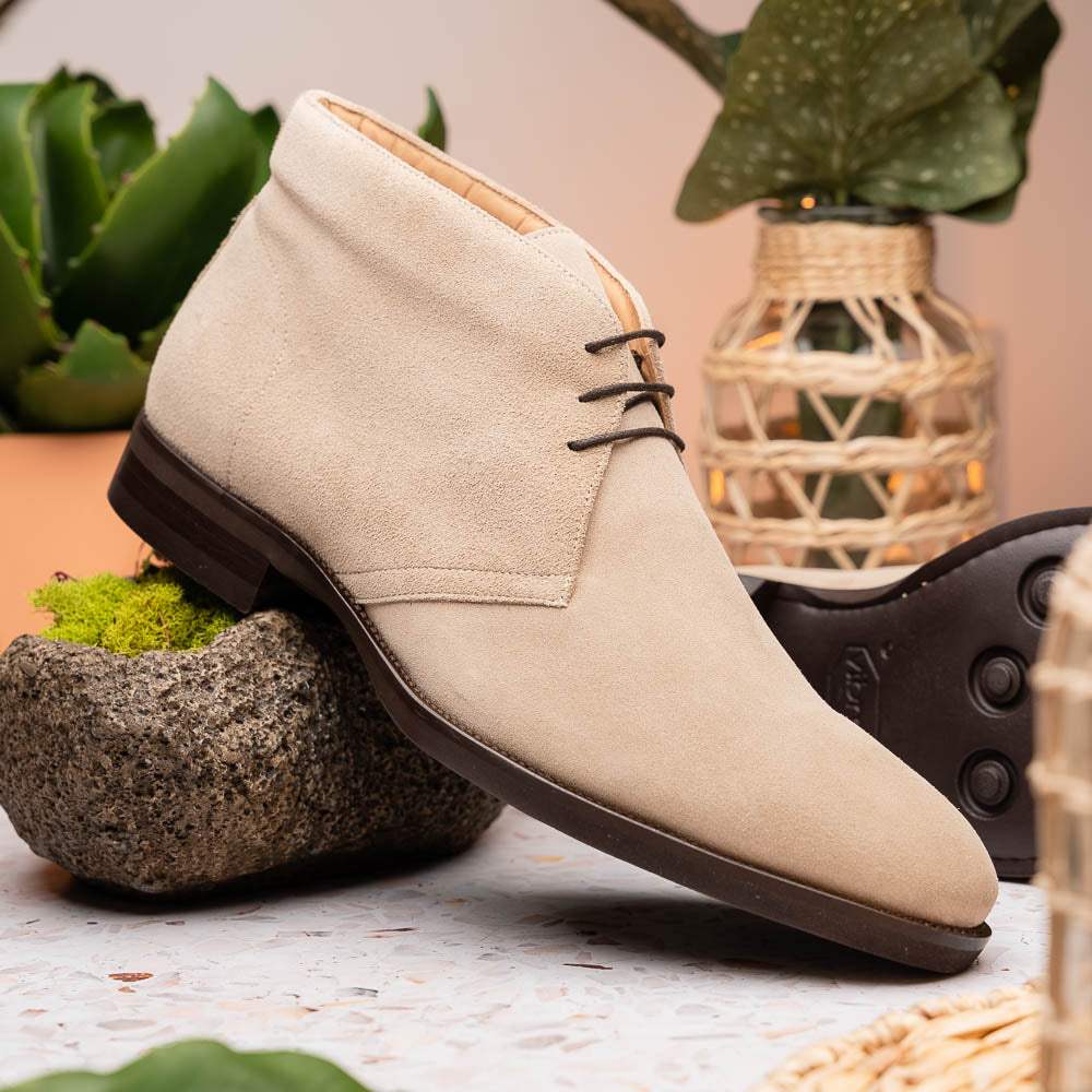 46-592-SND MARCO Suede Calfskin Chukka Boot Sand - Zelli Italia - Flyclothing LLC