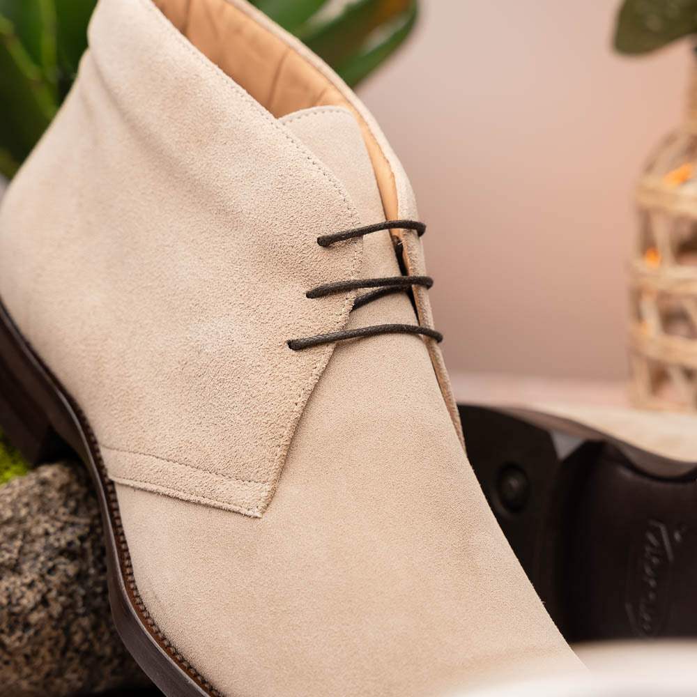 46-592-SND MARCO Suede Calfskin Chukka Boot Sand - Zelli Italia - Flyclothing LLC