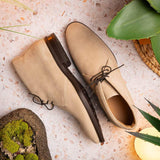46-592-SND MARCO Suede Calfskin Chukka Boot Sand - Zelli Italia - Flyclothing LLC
