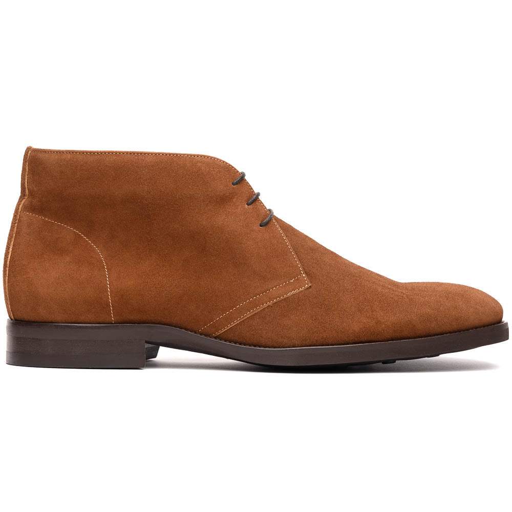 46-592-TOB MARCO Suede Calfskin Chukka Boot, Tobacco - Zelli Italia - Flyclothing LLC