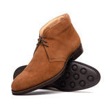 46-592-TOB MARCO Suede Calfskin Chukka Boot, Tobacco - Zelli Italia - Flyclothing LLC