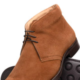 46-592-TOB MARCO Suede Calfskin Chukka Boot, Tobacco - Zelli Italia - Flyclothing LLC