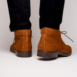 46-592-TOB MARCO Suede Calfskin Chukka Boot, Tobacco - Zelli Italia - Flyclothing LLC