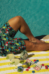 The 5 O'Clock Somewhere | Margaritaville® Ball Hammock® Pouch 8" Swim Trunks - Shinesty - Flyclothing LLC