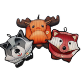 HuggleTuff™ Puffies Woodland Friends Plush Dog Toys, 3 Pack - HuggleHounds - Flyclothing LLC