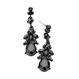 Marquise Crystal Teardrop Accented Evening Earrings - Madeline Love - Flyclothing LLC