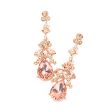 Marquise Crystal Teardrop Accented Evening Earrings - Madeline Love - Flyclothing LLC