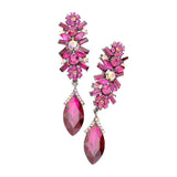 Marquise Glass Crystal Drop Evening Earrings - Madeline Love - Flyclothing LLC