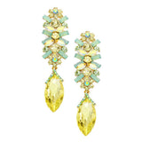 Marquise Glass Crystal Drop Evening Earrings - Madeline Love - Flyclothing LLC
