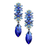 Marquise Glass Crystal Drop Evening Earrings - Madeline Love - Flyclothing LLC