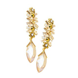 Marquise Glass Crystal Drop Evening Earrings - Madeline Love - Flyclothing LLC