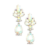 Marquise Glass Crystal Teardrop Dangle Evening Earrings - Madeline Love - Flyclothing LLC