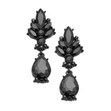 Marquise Glass Crystal Teardrop Dangle Evening Earrings - Madeline Love - Flyclothing LLC
