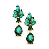 Marquise Glass Crystal Teardrop Dangle Evening Earrings - Madeline Love - Flyclothing LLC