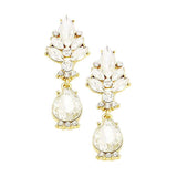 Marquise Glass Crystal Teardrop Dangle Evening Earrings - Madeline Love - Flyclothing LLC