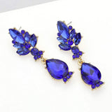 Marquise Glass Crystal Teardrop Dangle Evening Earrings - Madeline Love - Flyclothing LLC