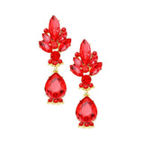 Marquise Glass Crystal Teardrop Dangle Evening Earrings - Madeline Love - Flyclothing LLC