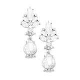 Marquise Glass Crystal Teardrop Dangle Evening Earrings - Madeline Love - Flyclothing LLC