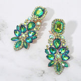 Marquise Square Stone Pointed Evening Clip On Earrings - Madeline Love - Flyclothing LLC