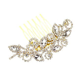 Marquise Stone Accented Rhinestone Hair Comb - Madeline Love - Flyclothing LLC