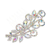 Marquise Stone Accented Wedding Bridal Rhinestone Hair Comb - Madeline Love - Flyclothing LLC