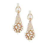Marquise Stone Cluster Accented Evening Earrings - Madeline Love - Flyclothing LLC