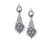 Marquise Stone Cluster Accented Evening Earrings - Madeline Love - Flyclothing LLC