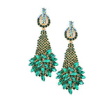 Marquise Stone Cluster Accented Evening Earrings - Madeline Love - Flyclothing LLC